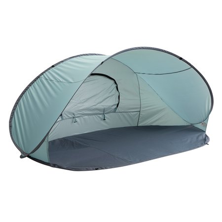 WAKEMAN Pop Up Beach Tent - Fits 2-3 People - Sun Shelter with UV Protection, Ventilation by Blue 75-CMP1104